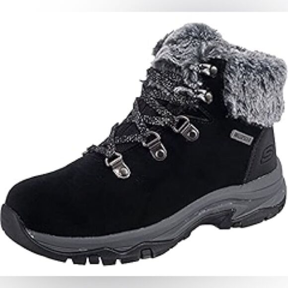 SKECHERS 7 Relaxed Fit:Waterproof Trego Falls Finest Suede Booties - Picture 1 of 13